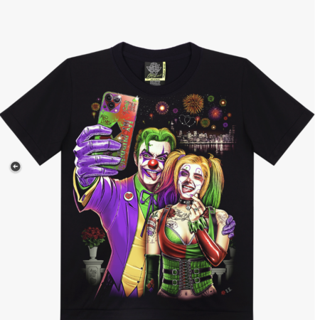 Joker and Harley Quinn T-shirt - Selfie in Chicago